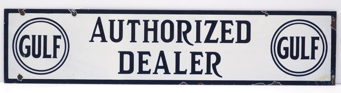 Gulf, Authorized Dealer sign