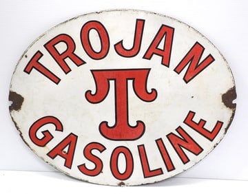 Trojan Gasoline sign