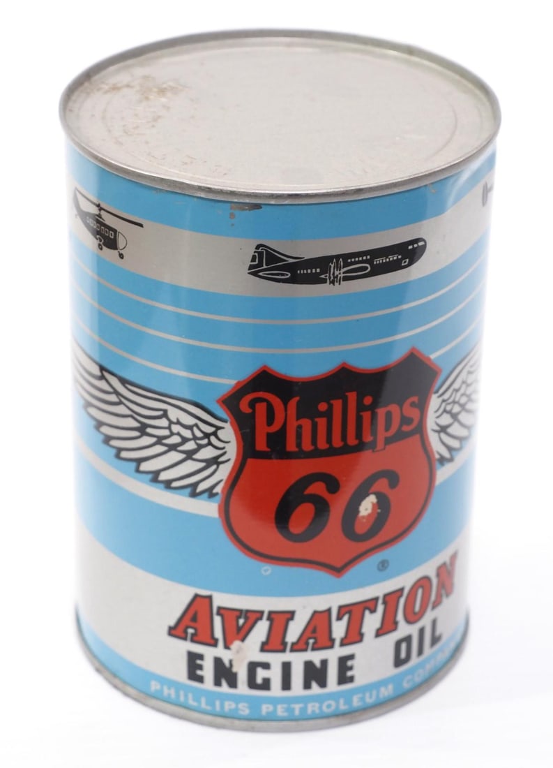 Phillips 66 Aviation Engine Oil 1-quart can (1 of 3)