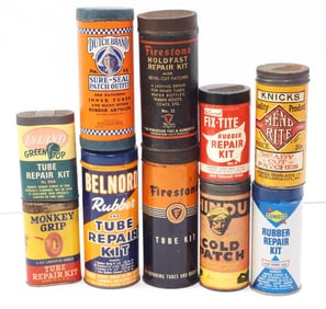 (10) Tire tube repair kit cans