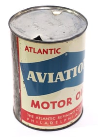 Atlantic Aviation Motor Oil 1-quart can