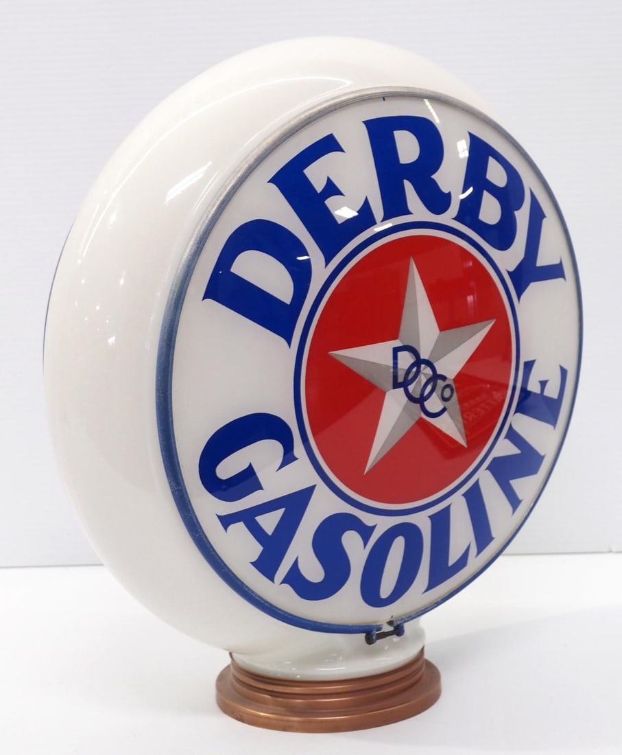 Derby Gasoline gas pump globe (1 of 2)