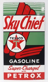 Texaco Sky Chief Petrox Gasoline sign