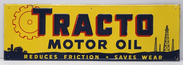 Tracto Motor Oil sign