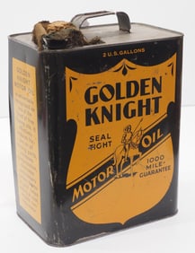 Golden Knight Motor Oil 2-gallon tin