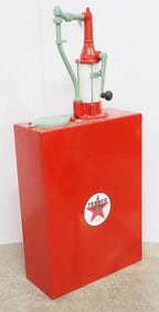 Floor model oil pump restored to Texaco