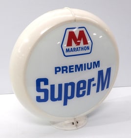 Marathon Premium Super-M gas pump globe