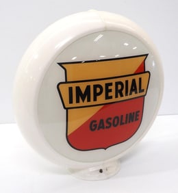 Imperial Gasoline gas pump globe