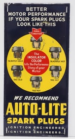 Auto-Lite Spark Plugs sign