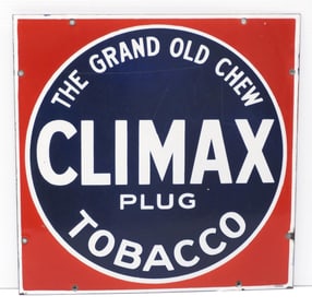 Climax Plug Tobacco sign