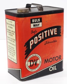Bulk Way "Positive" Motor Oil 2-gallon tin