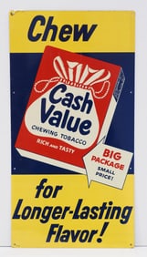 Cash Value Chewing Tobacco sign
