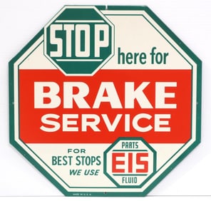 Stop Here For Brake Service sign
