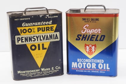 Super Shield & Montgomery Ward  tins