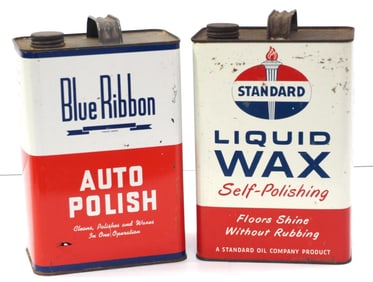Blue Ribbon Polish & Standard Wax tins