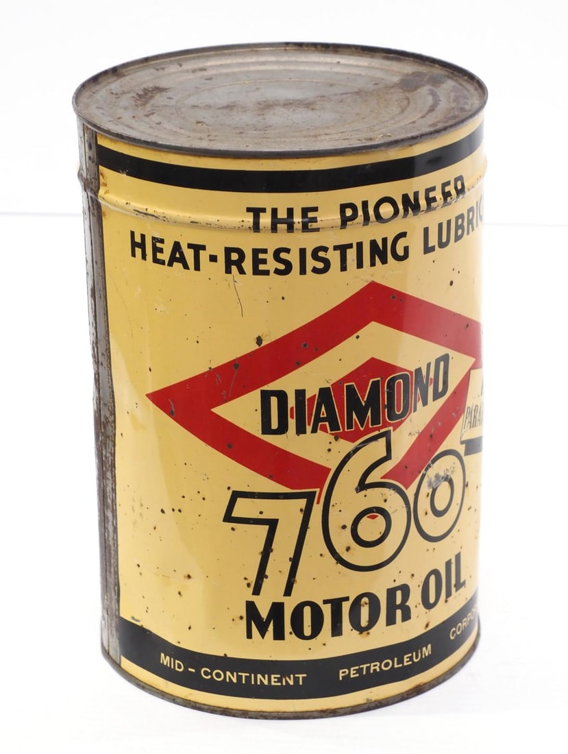 5-quart Diamond 760 Motor Oil tin (1 of 2)
