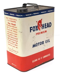 Fox Head Premium Motor Oil 2-gallon tin