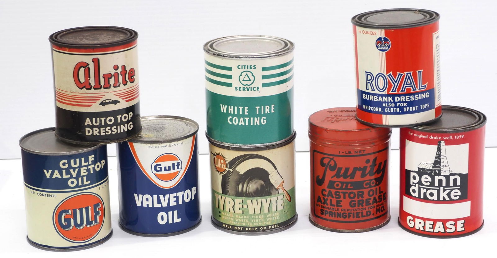 (8) Small cans of petroleum products (1 of 2)