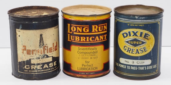 (3) 5-lb grease tins