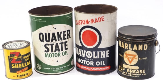 (4) Petroleum product tins