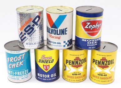 (7) 1-quart petroleum product banks