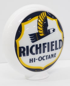 Richfield Hi-Octane gas pump globe