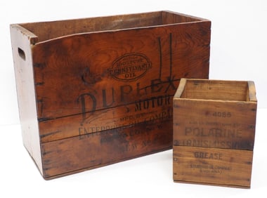 (2) Petroleum wooden crates