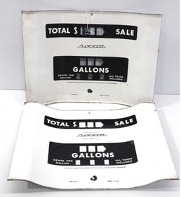 (2) Bennett gas pump panels