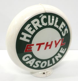 Hercules Ethyl Gasoline gas pump globe
