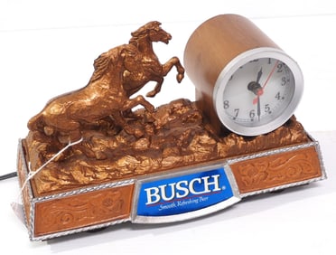 Busch Beer electric, plastic desktop clock