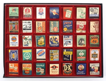 Case of 35 gas station match books