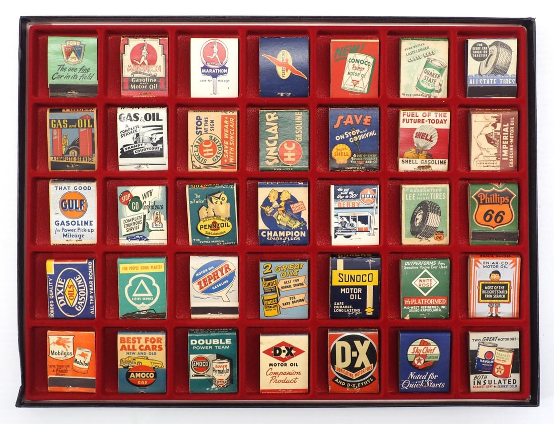 Case of 35 gas station match books (1 of 5)