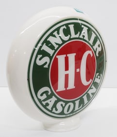 Sinclair H-C Gasoline gas pump globe