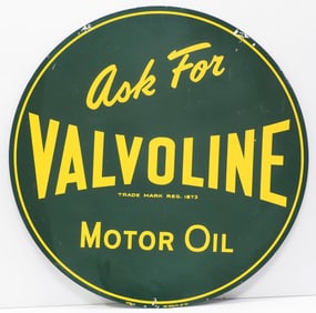 Ask For Valvoline Motor Oil sign