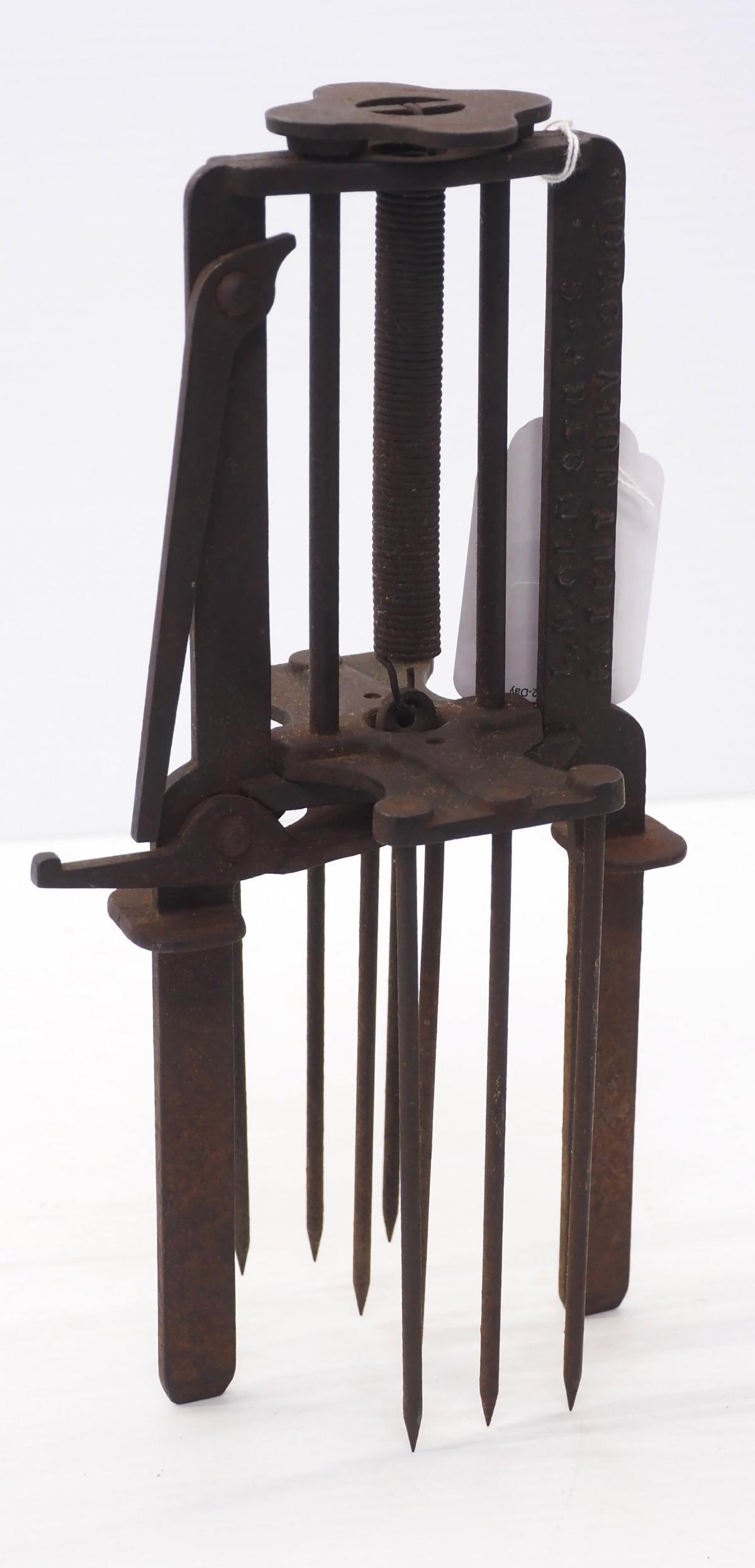 Early mole trap with patent July 27, '86