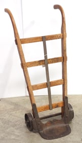 2-wheel feed cart marked Syracuse Chilled Plow Co.
