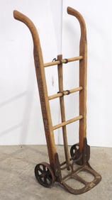 2-wheel feed cart with stenciling for Ohio Wringer Co., Springfield, O.