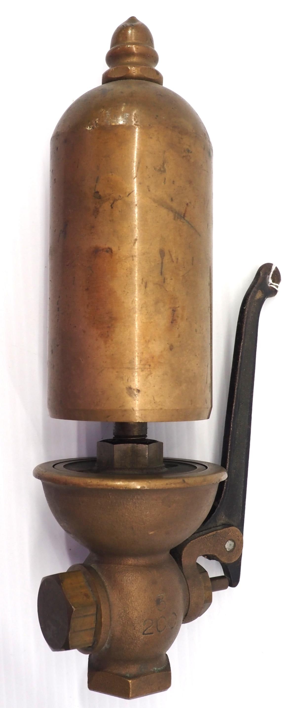 Lunkenheimer steam whistle, 3"dia. x 12"H (1 of 2)