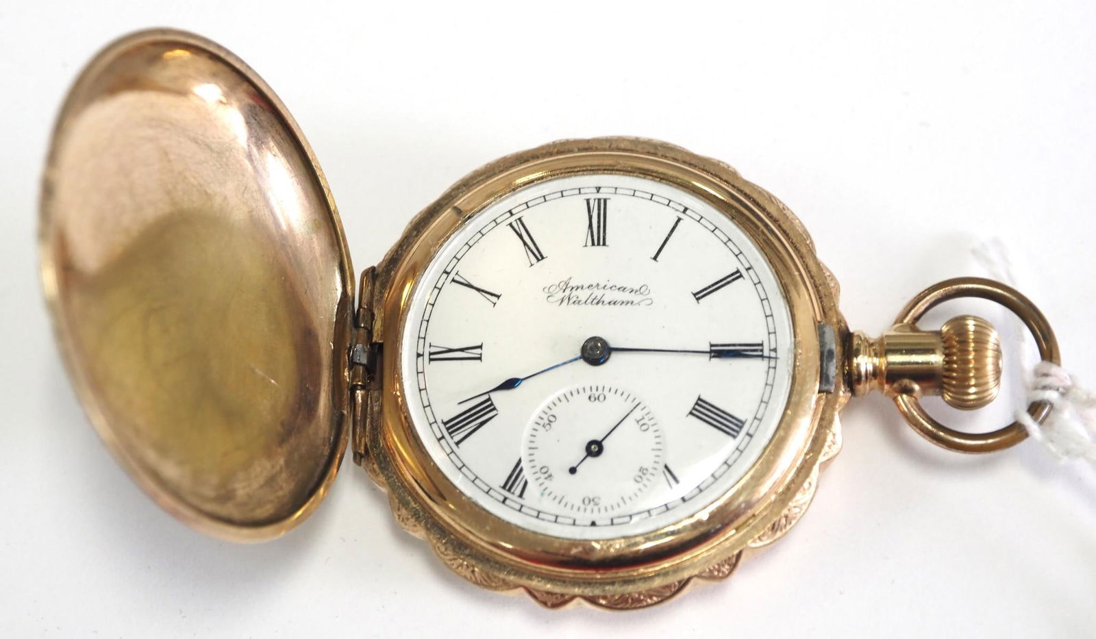 American Waltham size 6 pocket watch, serial #7647926, with 14K gold case (1 of 5)