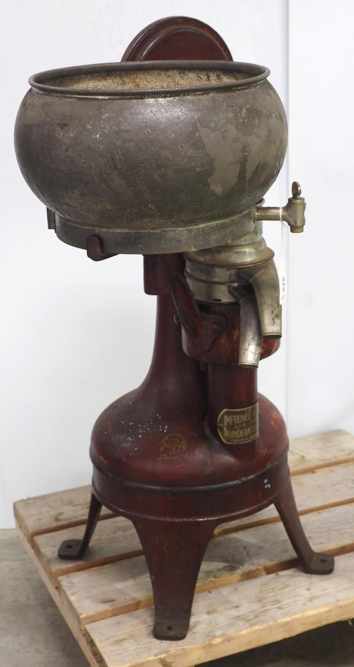 Golden Harvest No.5 hand-crank cream separator, very early with original tag and very good original (1 of 5)