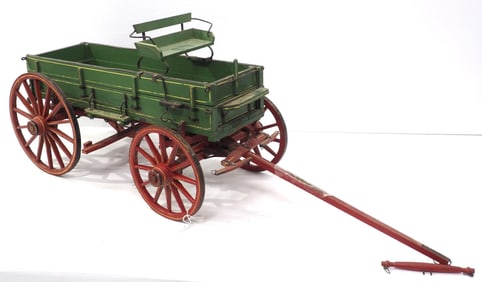 Wooden model box wagon, 12"x12"x24"L without seat