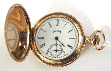 Columbus 15J size 6 pocket watch with 20-year gold filled case, serial #313677