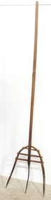 3-tine wooden primitive fork