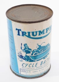 Triumph Cycle Bath engine degreaser tin, unopened