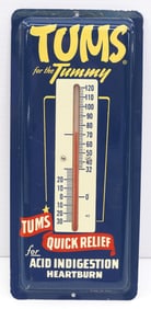 4"x9" aluminum Tums for the Tummy thermometer