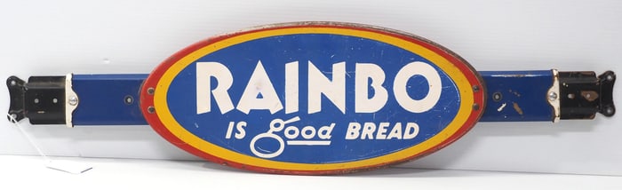 33"L tin Rainbo Is Good Bread adjustable door push