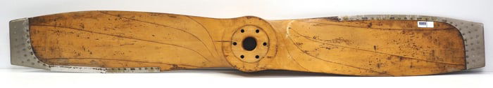 Wooden airplane propeller, 78"L