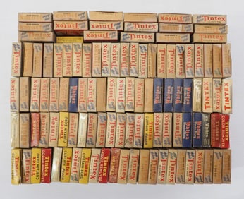 Lot of assorted Tintex fabric dyes, unopened in original boxes