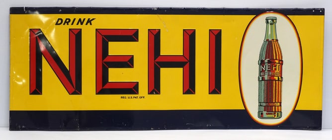 44"x17.5" SST embossed Drink Nehi sign