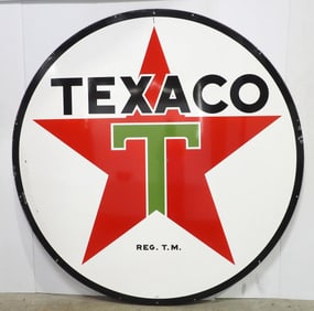 6' dia. DSP Texaco sign, marked 1959 U.S.A.